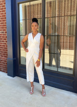 Load image into Gallery viewer, White Wrapture Jumpsuit
